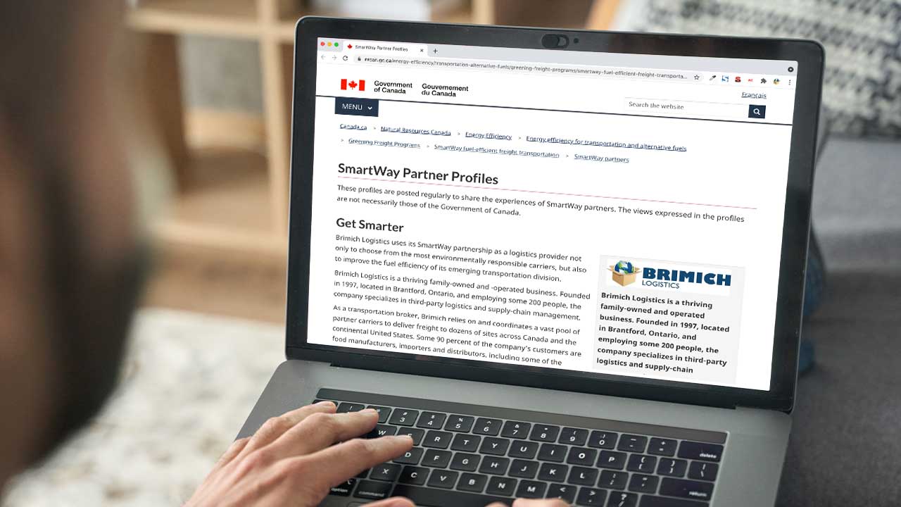 Canada Recognizes Brimich In SmartWay Profile